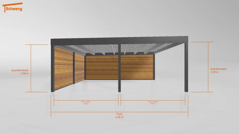 #DE Schweng Flachdachcarport C600+ (ID pbqn78) #MTG