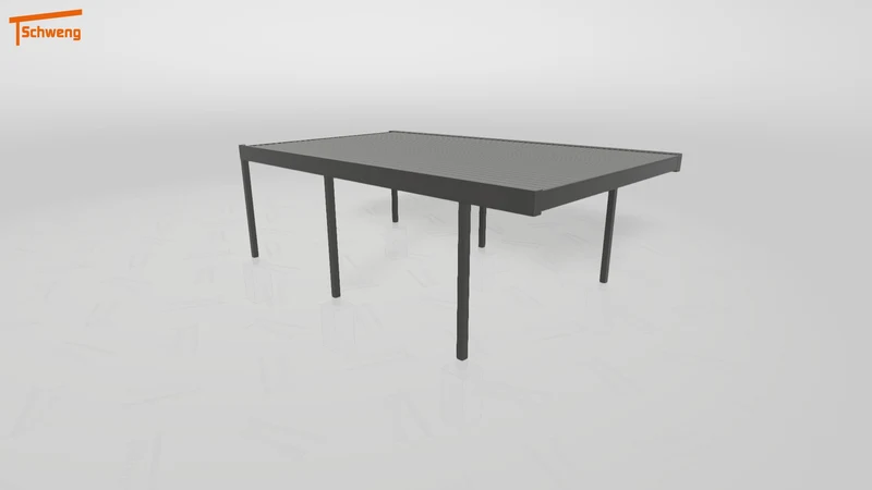 #DE Schweng Flachdachcarport C600 (ID 77587p)