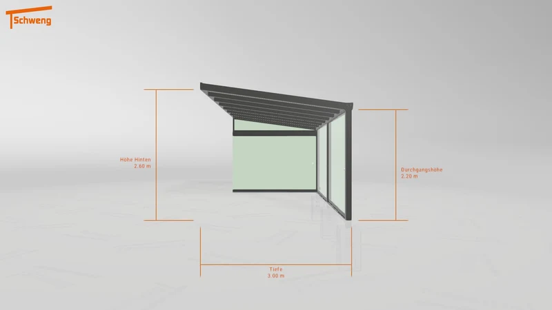 #DE Schweng Terrassenüberdachung S400 (ID 5m9ym3)