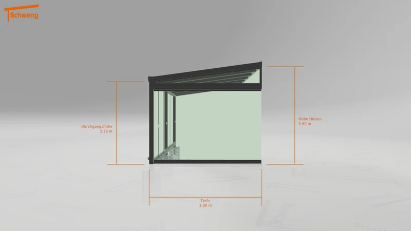 #DE Schweng Terrassenüberdachung S400 (ID 5m9ym3)