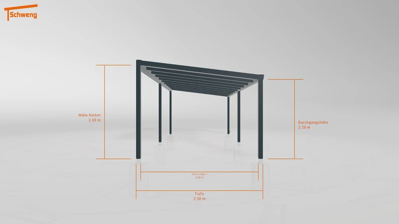 #DE Schweng Terrassenüberdachung S400 (ID 5m9yn4)
