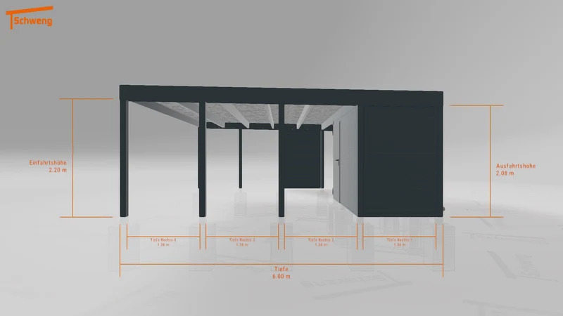#DE Schweng Flachdachcarport C600+ (ID 9wxmn8)