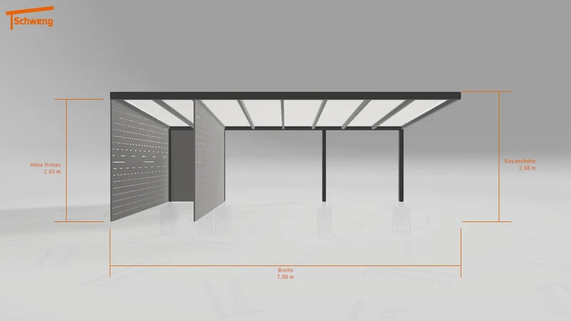 #DE Schweng Pultdachcarport S350 (ID rjrbmk)