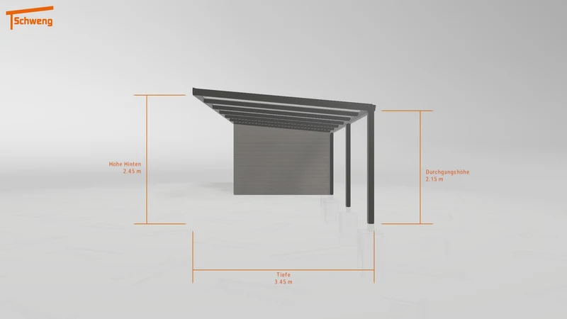 #DE Schweng Pultdachcarport S350 (ID rjrbmk)