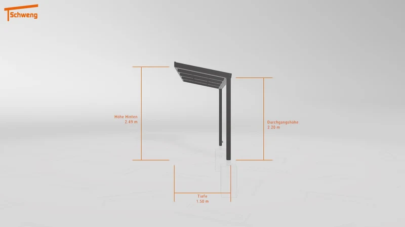 #DE Schweng Terrassenüberdachung S350 (ID 857kwn)