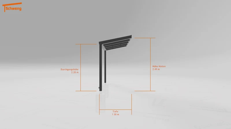 #DE Schweng Terrassenüberdachung S350 (ID 857kwn)