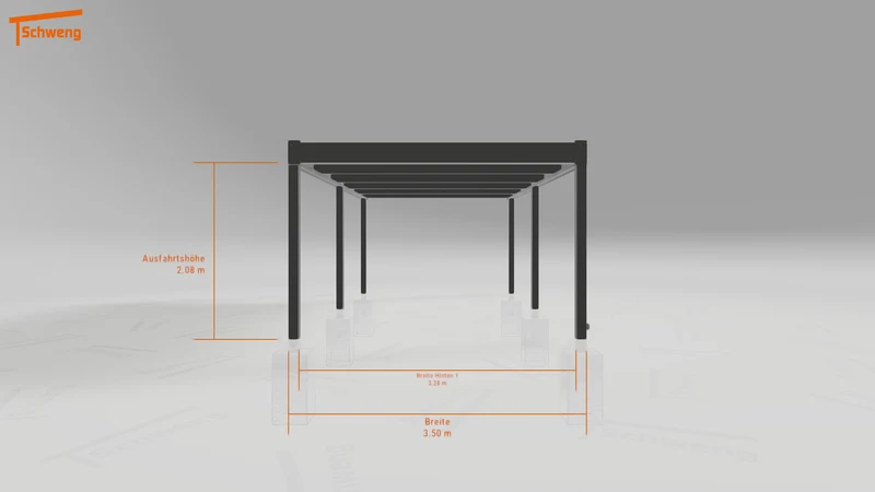 #DE Schweng Flachdachcarport C600 (ID 42vbd5) #MTG