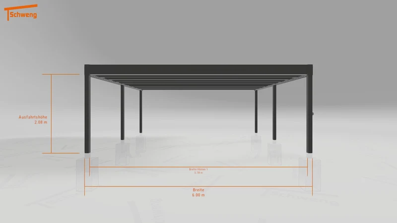 #DE Schweng Flachdachcarport C600+ (ID pbqrkb) #MTG