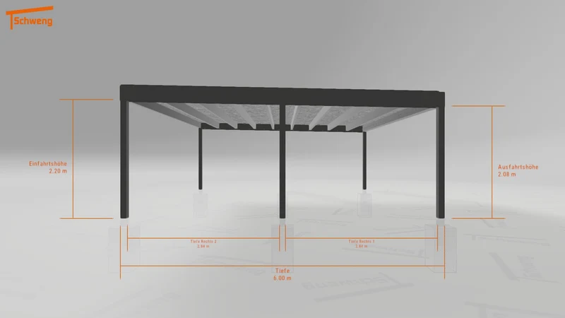 #DE Schweng Flachdachcarport C600+ (ID pbqrkb) #MTG