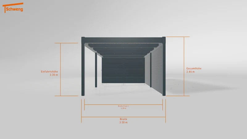 #DE Schweng Flachdachcarport C600 (ID rjr94n) #MTG