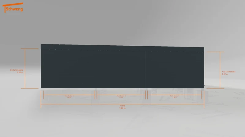 #DE Schweng Flachdachcarport C600 (ID rjr94n) #MTG