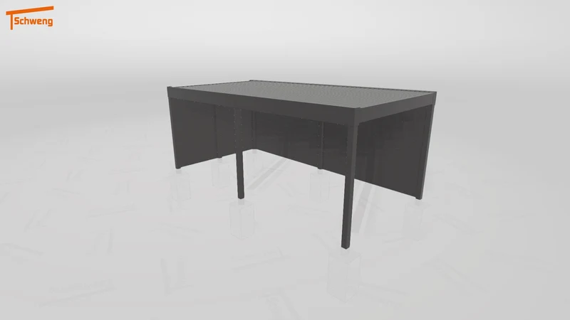 #DE Schweng Flachdachcarport C600+ (ID g7pwrp) #MTG