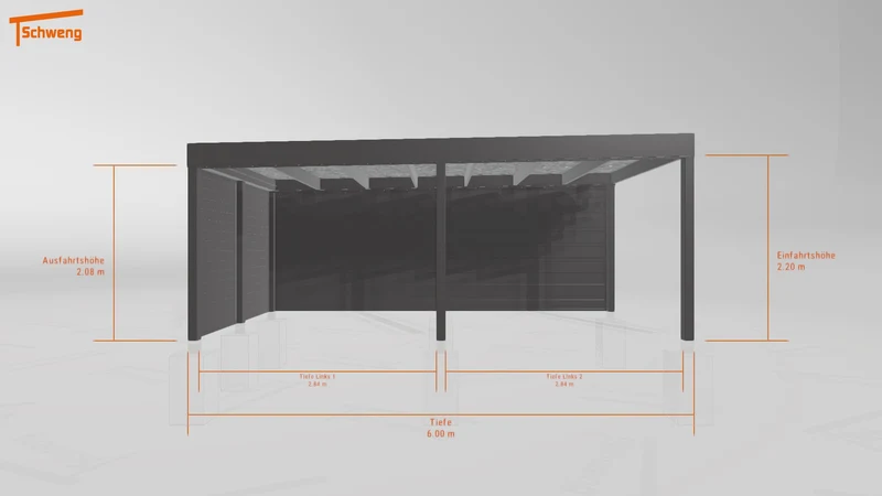 #DE Schweng Flachdachcarport C600+ (ID g7pwrp) #MTG