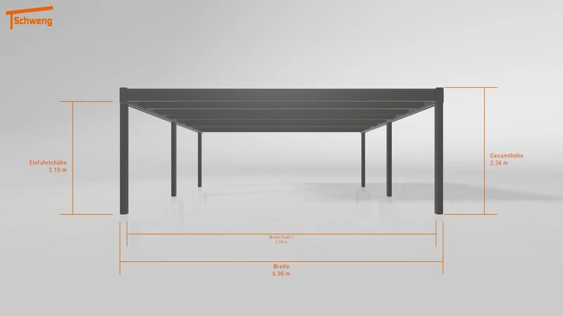#DE Schweng Flachdachcarport C600+ (ID bkj5zq) #MTG