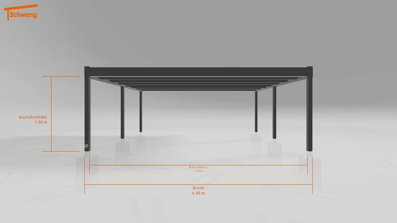 #DE Schweng Flachdachcarport C600+ (ID bkj5zq) #MTG