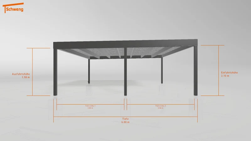 #DE Schweng Flachdachcarport C600+ (ID bkj5zq) #MTG