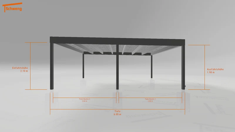 #DE Schweng Flachdachcarport C600+ (ID bkj5zq) #MTG
