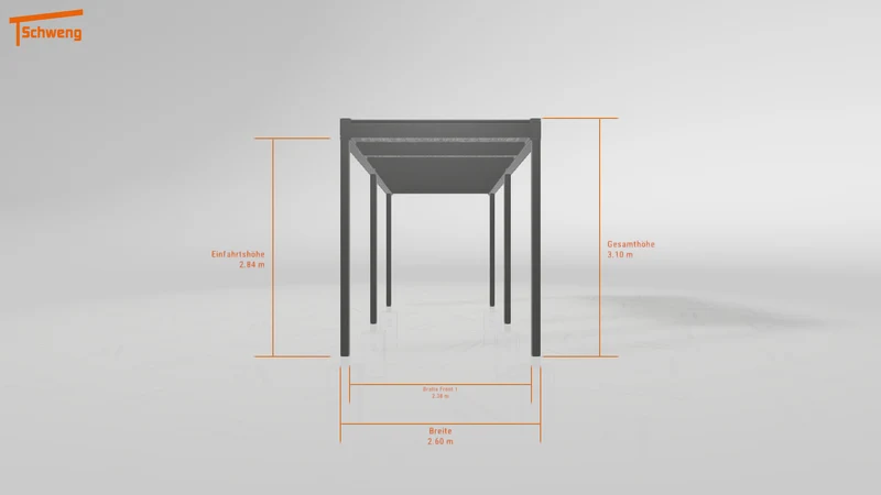 #DE Schweng Flachdachcarport C600 (ID jjrw7x)