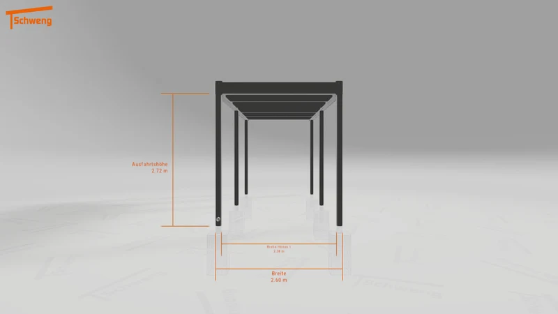 #DE Schweng Flachdachcarport C600 (ID jjrw7x)
