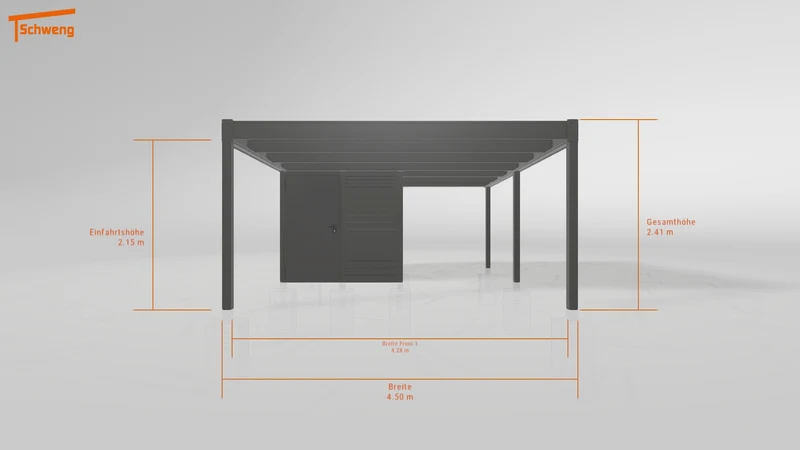 #CH Schweng Flachdachcarport C600 (ID k2rz8g)