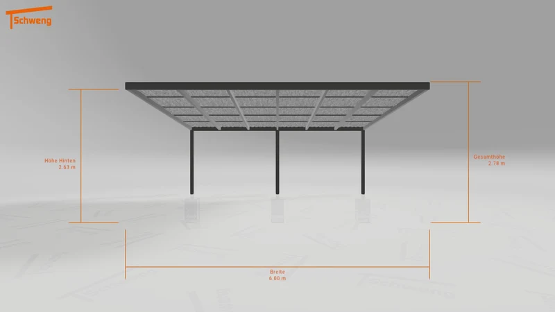 #DE Schweng Pultdachcarport S400 (ID 5m9w2z)