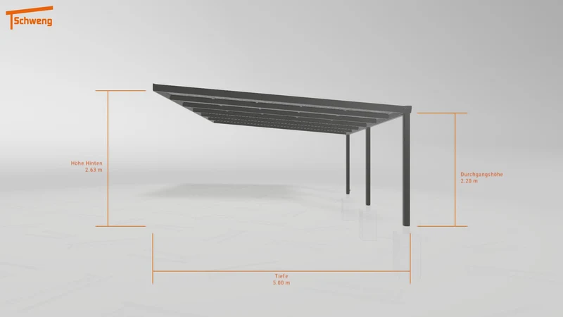 #DE Schweng Pultdachcarport S400 (ID 5m9w2z)