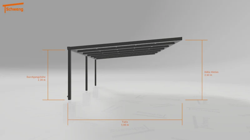 #DE Schweng Pultdachcarport S400 (ID 5m9w2z)