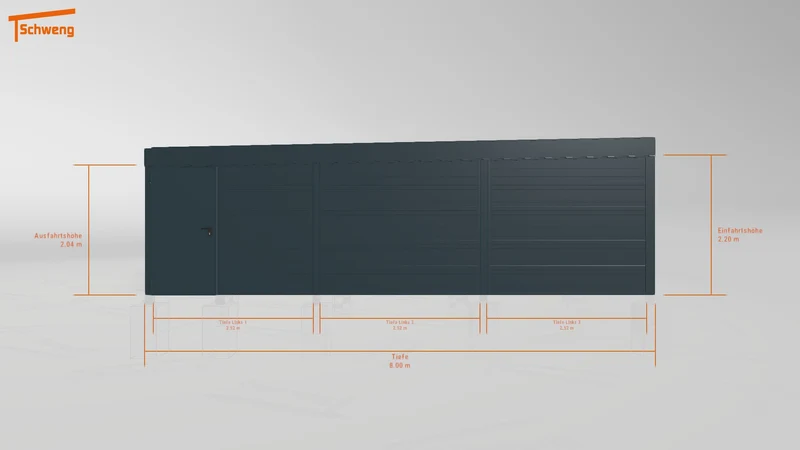 #DE Schweng Flachdachcarport C600+ (ID 5m9yq3) #MTG