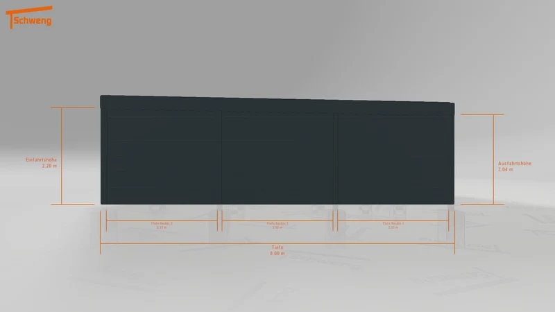 #DE Schweng Flachdachcarport C600+ (ID 5m9yq3) #MTG
