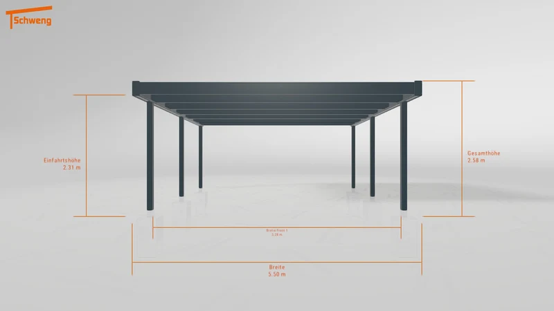 #DE Schweng Flachdachcarport C600 (ID dvzpqb) #MTG