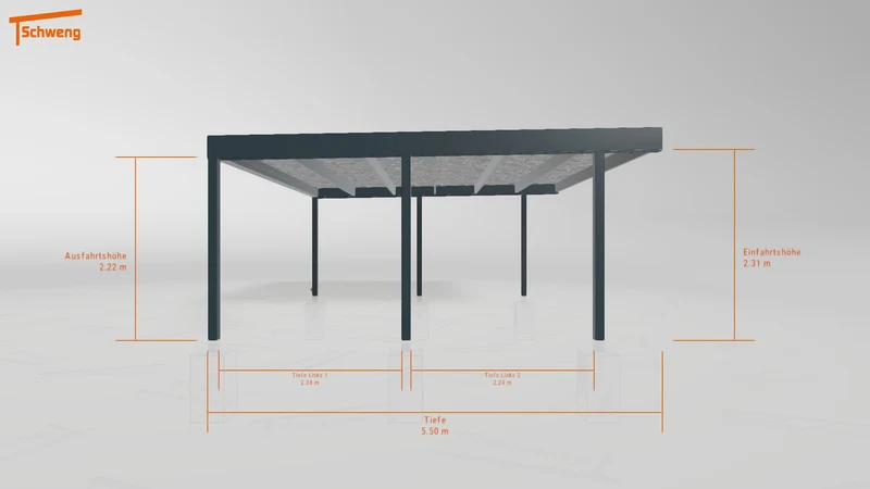 #DE Schweng Flachdachcarport C600 (ID dvzpqb) #MTG