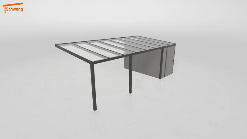 #DE Schweng Pultdachcarport S350 (ID 857m2w)