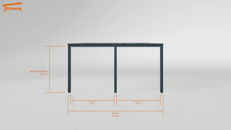 #DE Schweng Pultdachcarport S350 (ID n54jyv)