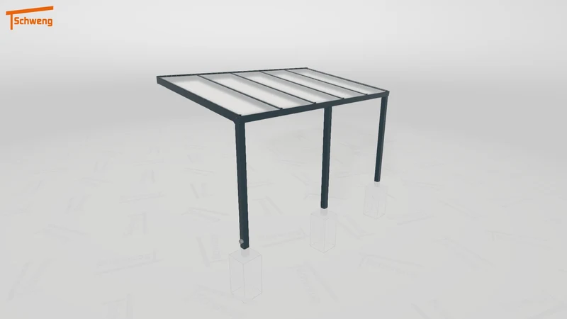 #DE Schweng Pultdachcarport S350 (ID pbqz74)
