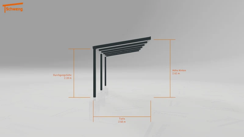 #DE Schweng Pultdachcarport S350 (ID pbqz74)