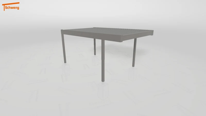#DE Schweng Flachdachcarport C600+ (ID 5m9jzr)