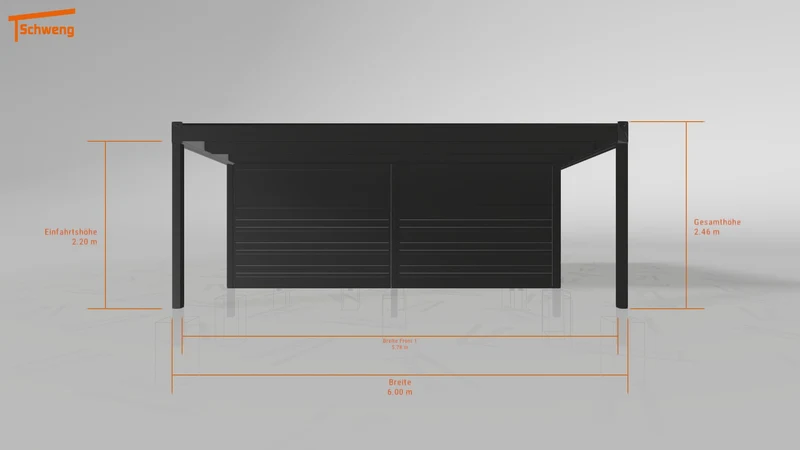 #DE Schweng Flachdachcarport C600 (ID mjrnbz) #MTG