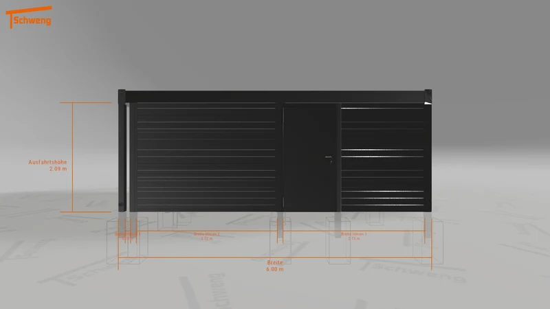 #DE Schweng Flachdachcarport C600 (ID mjrnbz) #MTG