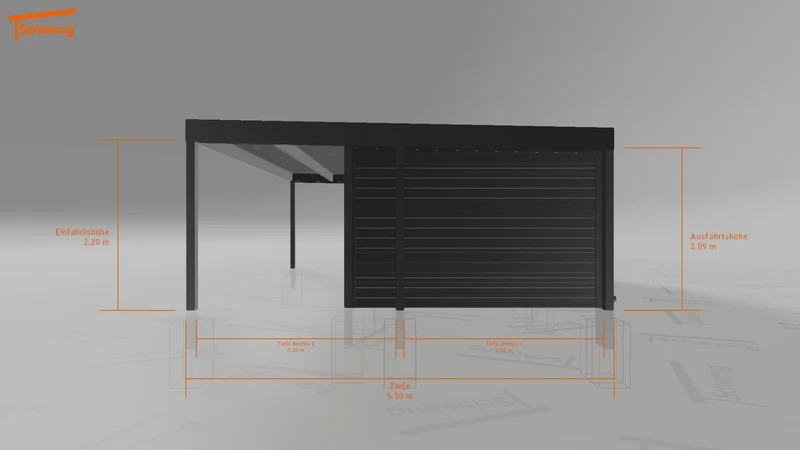 #DE Schweng Flachdachcarport C600 (ID mjrnbz) #MTG