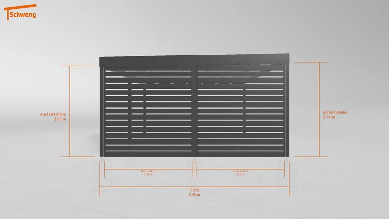 #CH Schweng Flachdachcarport C600+ (ID 775nrj) #MTG