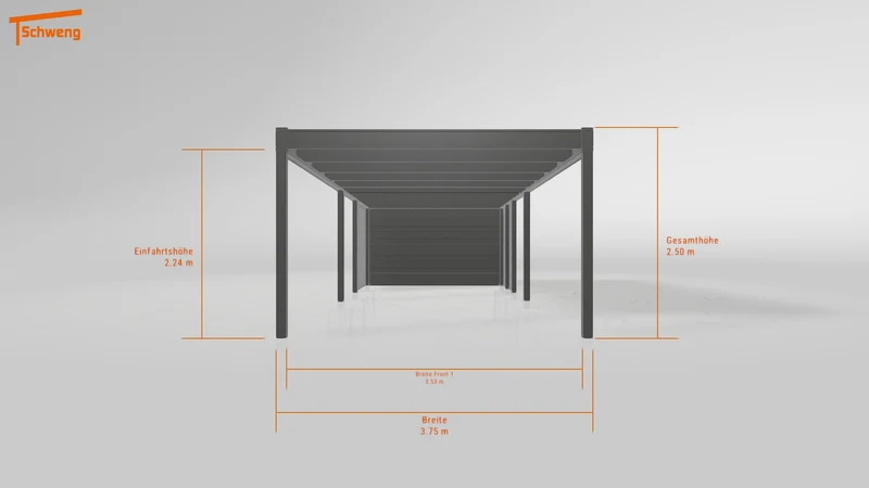 #DE Schweng Flachdachcarport C600 (ID dvzxy8) #MTG