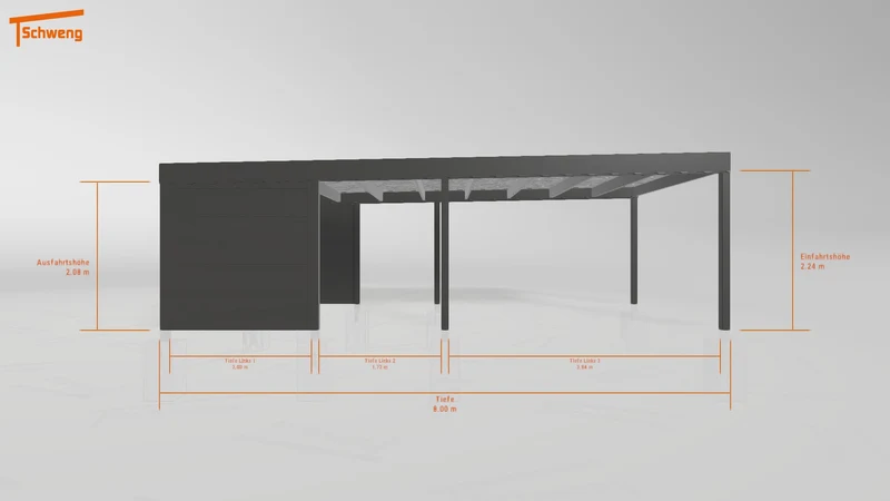 #DE Schweng Flachdachcarport C600 (ID dvzxy8) #MTG
