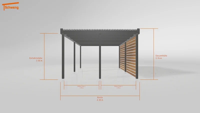 #DE Schweng Flachdachcarport C600 (ID k2rpzm) #MTG