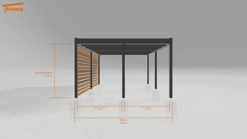 #DE Schweng Flachdachcarport C600 (ID k2rpzm) #MTG