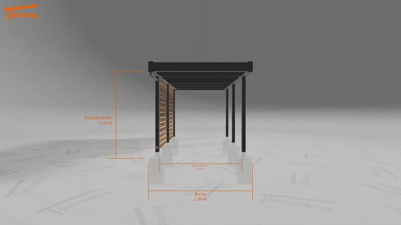 #DE Schweng Flachdachcarport C600 (ID 857kx7) #MTG