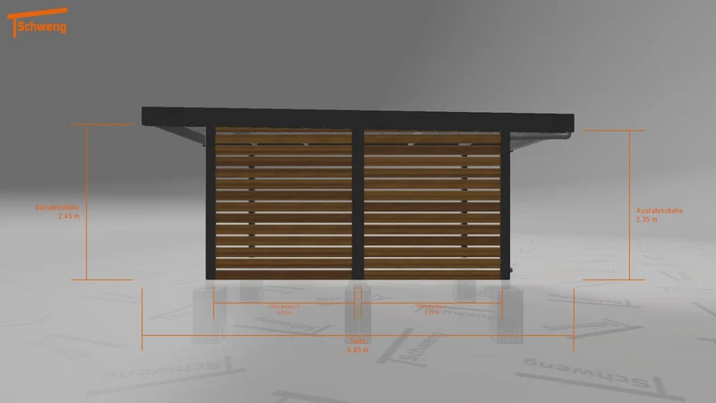 #DE Schweng Flachdachcarport C600 (ID 857kx7) #MTG