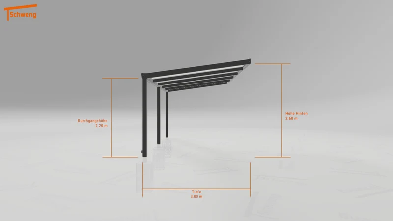 #DE Schweng Terrassenüberdachung S400 (ID 857k87)