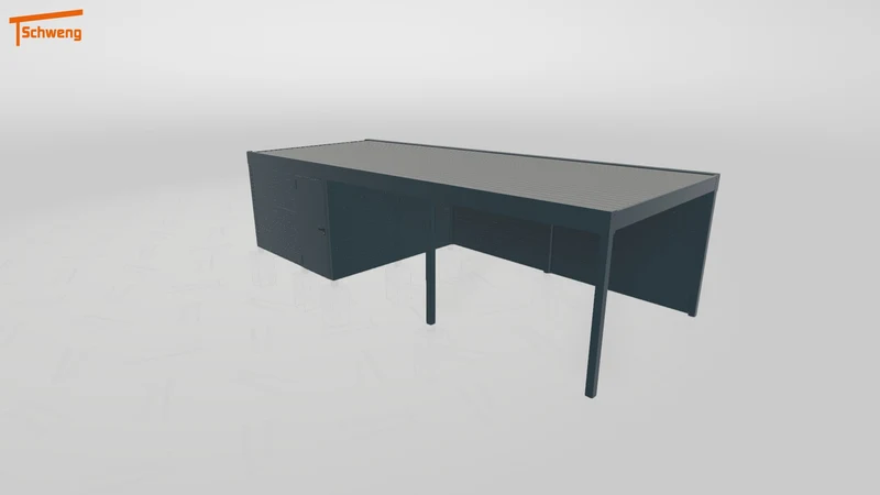 #DE Schweng Flachdachcarport C600 (ID 2qbz29) #MTG