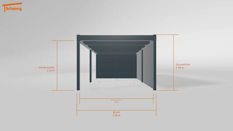#DE Schweng Flachdachcarport C600 (ID 2qbz29) #MTG