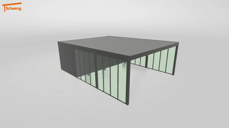 #DE Schweng Flachdachcarport C600+ (ID k2rzkg) #MTG